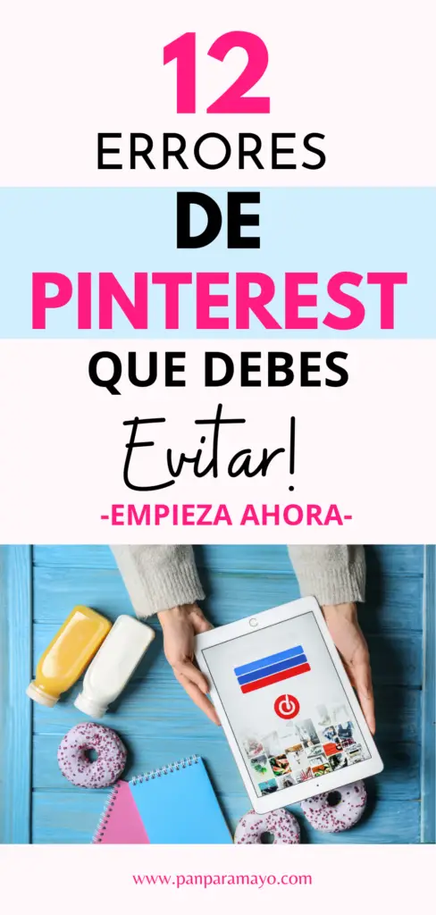 errores comunes en Pinterest